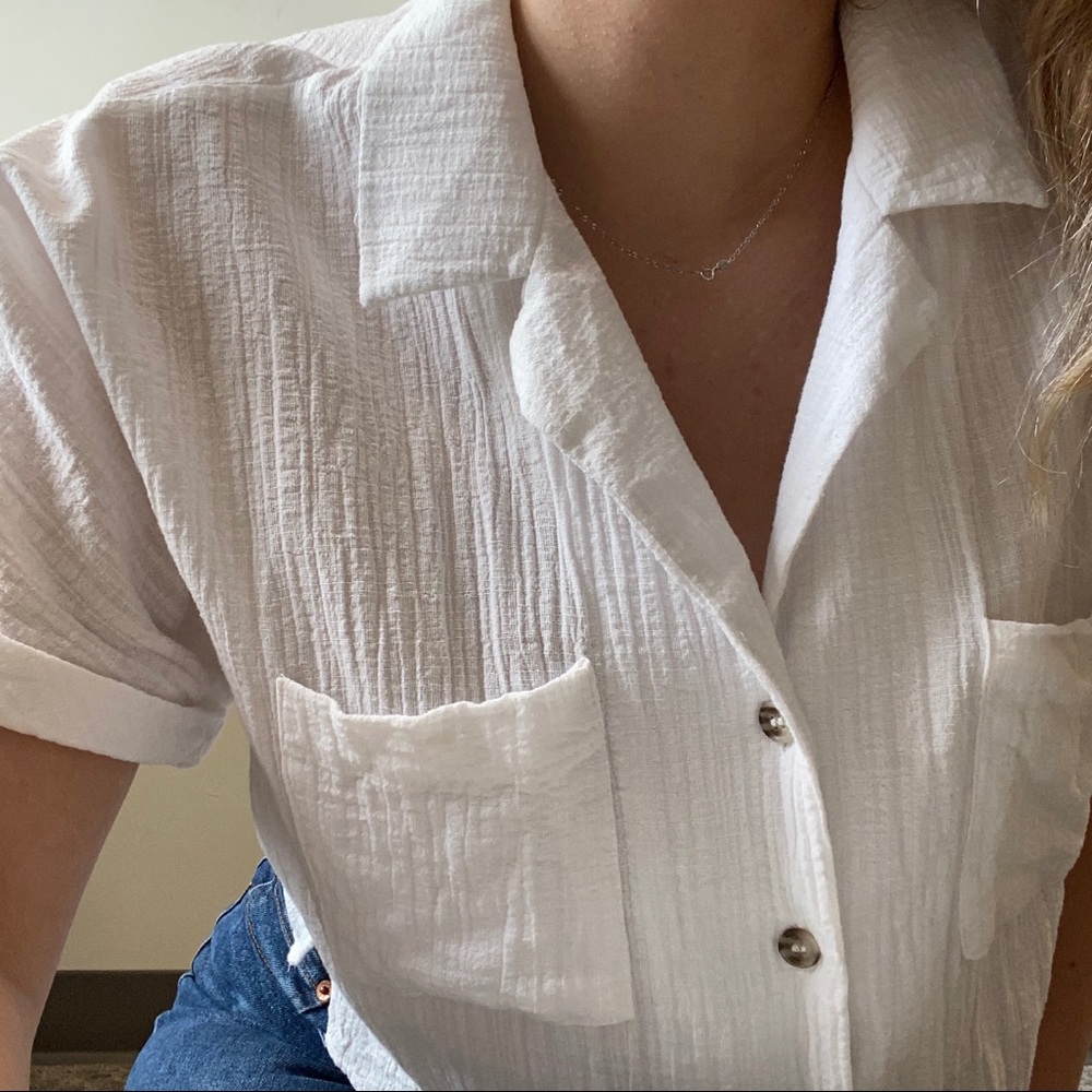 Cropped Button Down